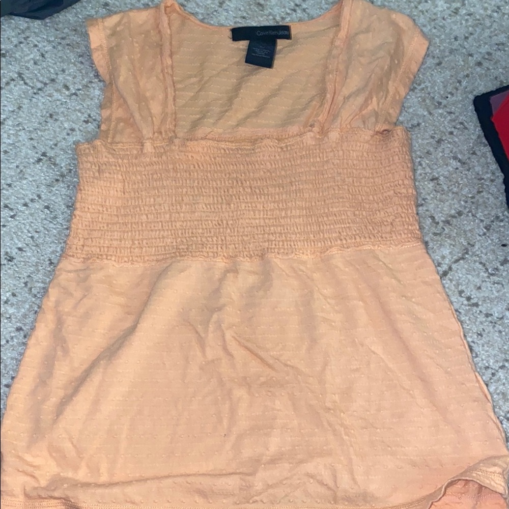 Calvin Klein Women's Light Orange Blouse